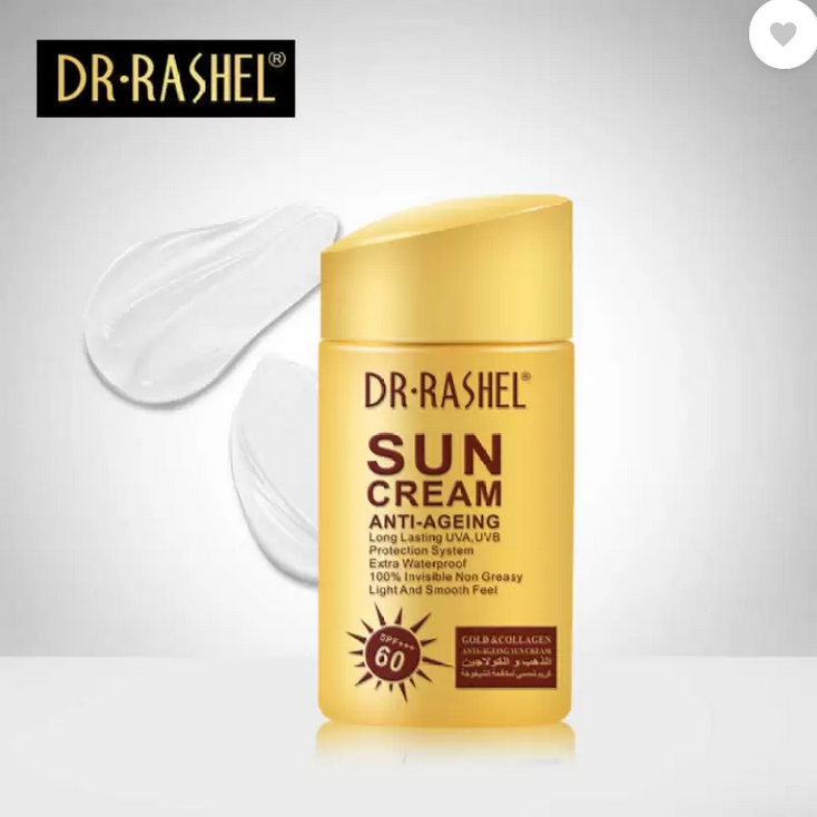 Picture of Dr. Rashel Sunscreen - SPF 60 SUN CREAM ANTI AGENING LONG LASTING  (80 g)