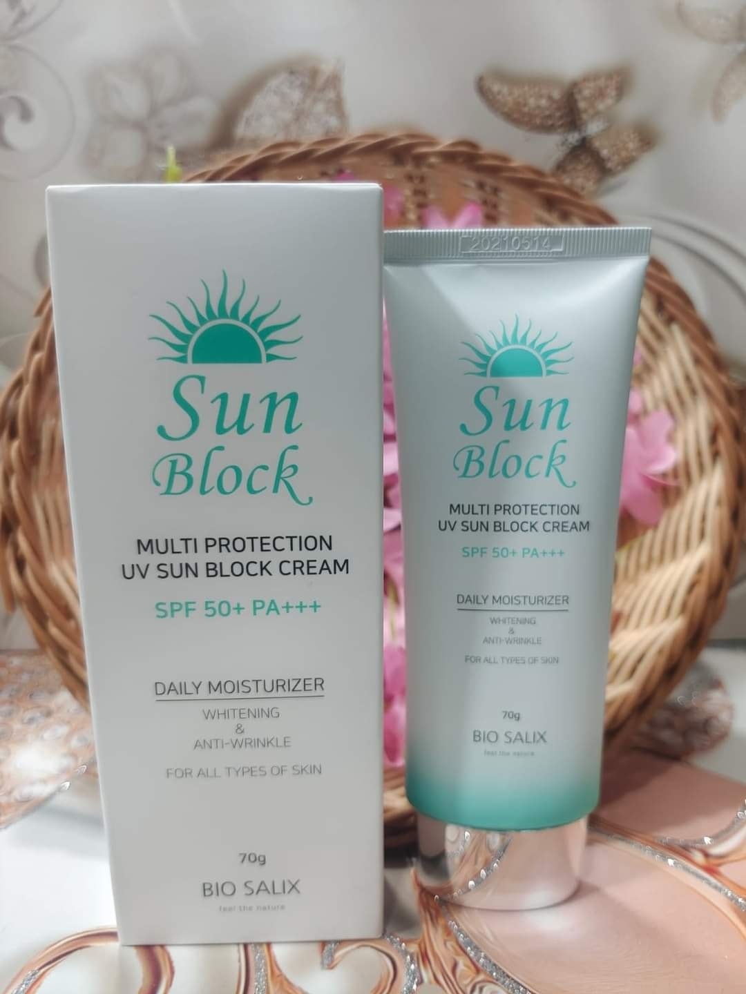 Picture of Bio Salix Multi Protection UV Sun Block Cream SPF 50+ PA+++ Sunblock Cream - (70g)