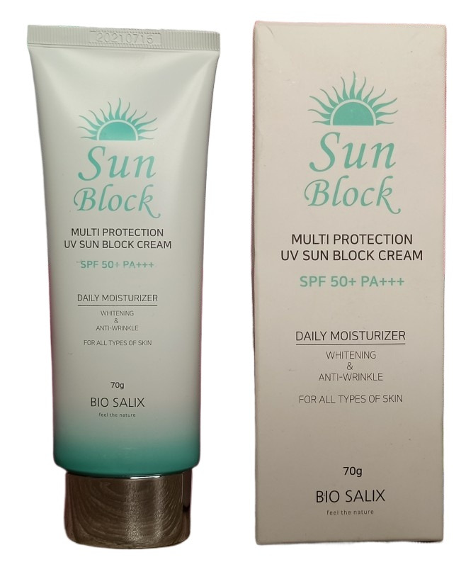 Picture of Bio Salix Multi Protection UV Sun Block Cream SPF 50+ PA+++ Sunblock Cream - (70g)
