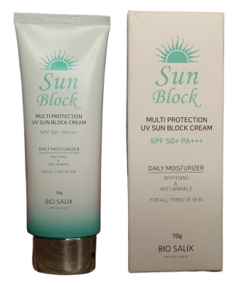 Picture of Bio Salix Multi Protection UV Sun Block Cream SPF 50+ PA+++ Sunblock Cream - (70g)