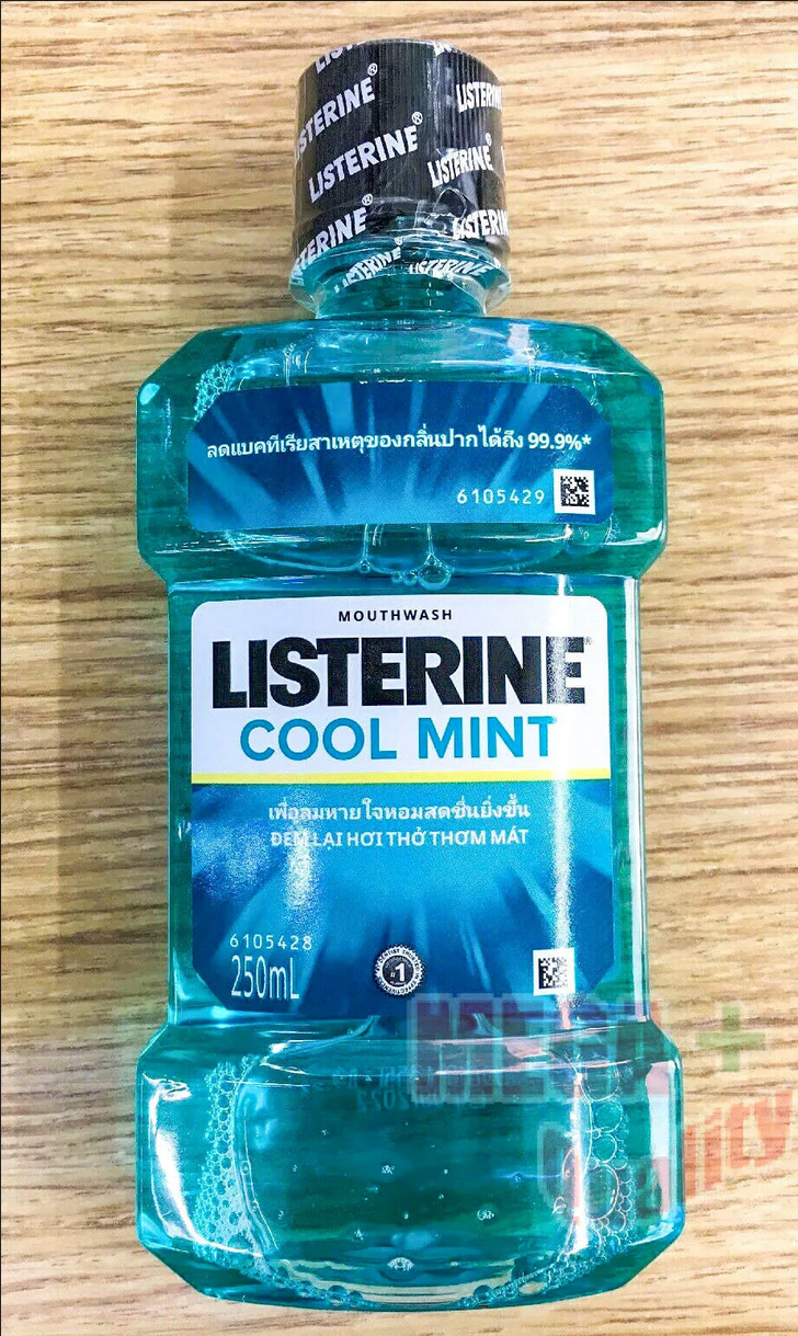 Picture of 250 ml Cool Mint Mouthwash Bad Breath + Gum Problems