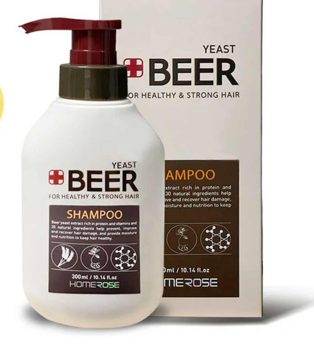 Picture of Helps improve hair loss and hair health. Beer yeast shampoo 300ml [Home Rose KOREA]