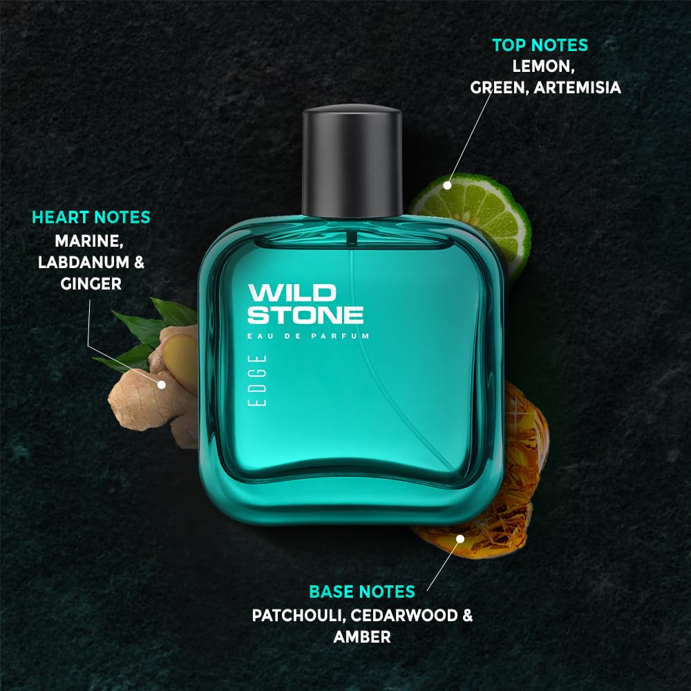 Picture of Wild Stone Edge Premium Perfume for Men, 50ml|Long Lasting Eau De Parfum|Luxury Fragrances