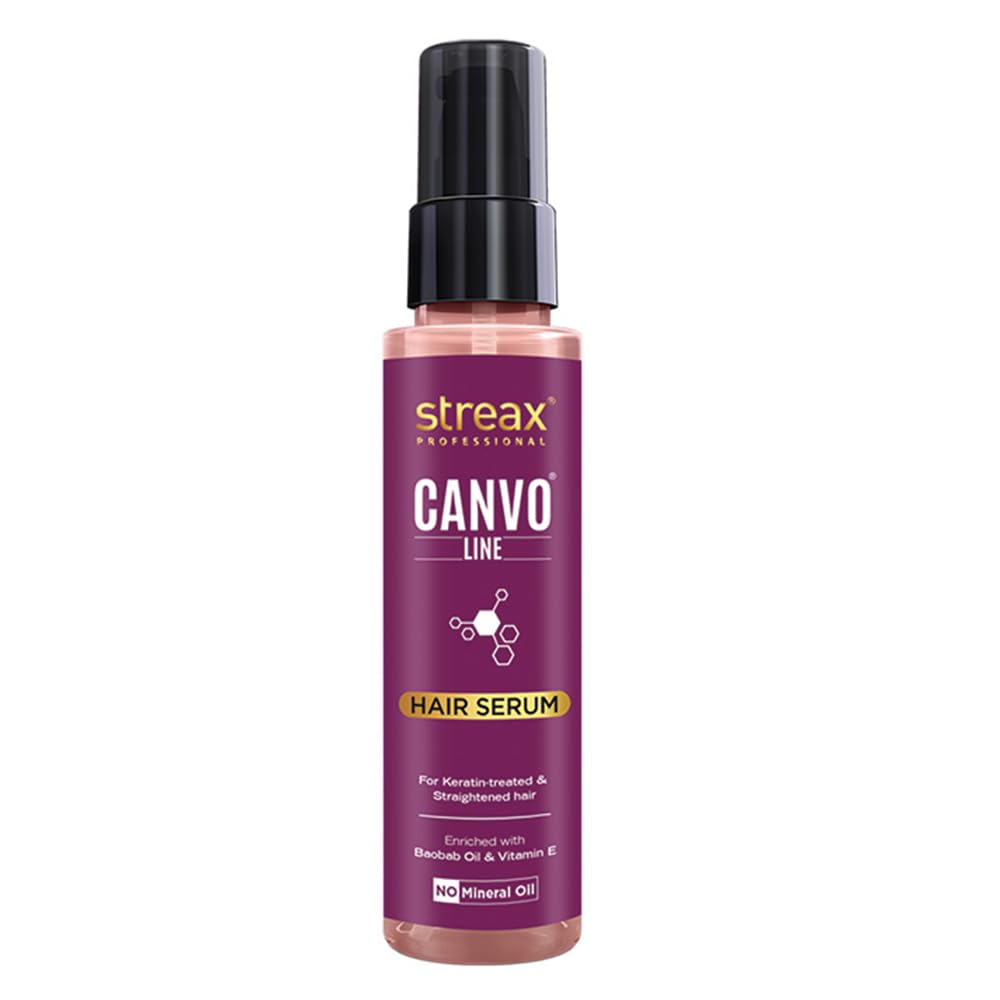 Picture of Streax Professional Canvoline Hair Serum for women | For Straight & Silky hair | Anti Hair Breakage | Anti Frizz | Soft & Tangle Free Hair | Paraben & Silicon free | 100 ml