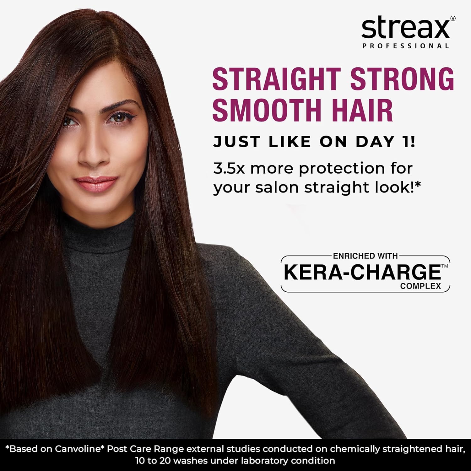 Picture of Streax Professional Canvoline Hair Serum for women | For Straight & Silky hair | Anti Hair Breakage | Anti Frizz | Soft & Tangle Free Hair | Paraben & Silicon free | 100 ml