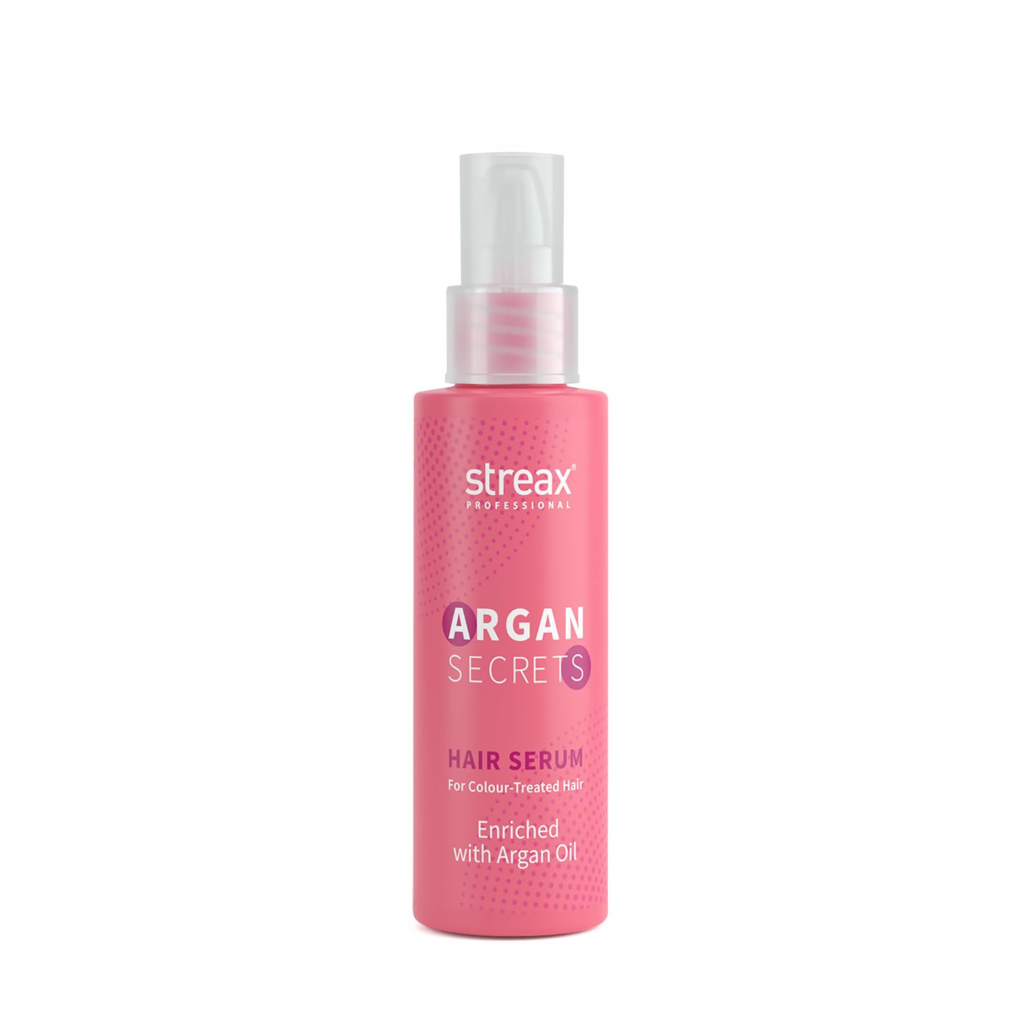 Picture of Streax Professional Argan Secrets Colour Protect Hair Serum for Women | Enriched with Argan Oil & UV Filter | Prevents Frizz | Provides Instant Shine & Smoothness | Enhances Radiance of Hair | 90ml
