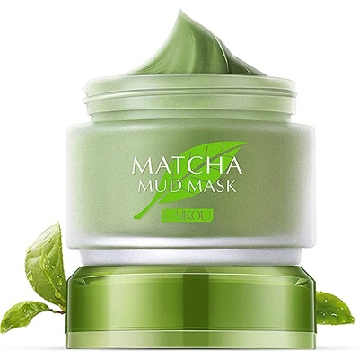 Picture of Matcha Mud Mask - Acne Treatment Deep Cleaning Moisturizing and Blackhead Remover Pore Cleanse
