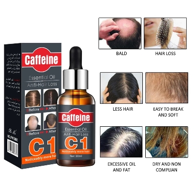 Picture of Caffeine C1 Anti Hair Loss Essential Oil For Man & Woman - 30 ml