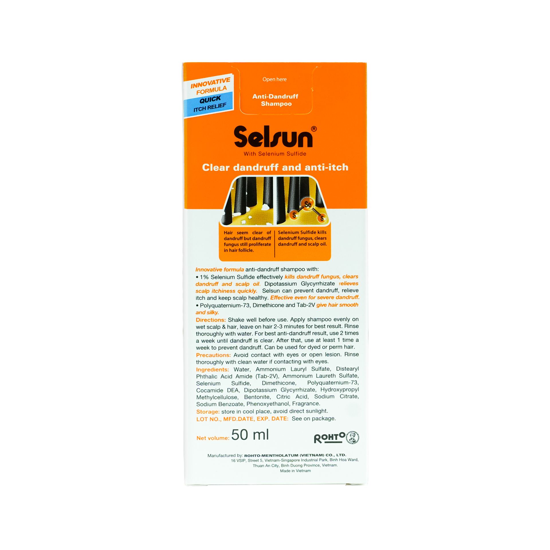 Picture of Rohto Selsun Anti Dandruff Shampoo with Selenium Sulfide 50ml