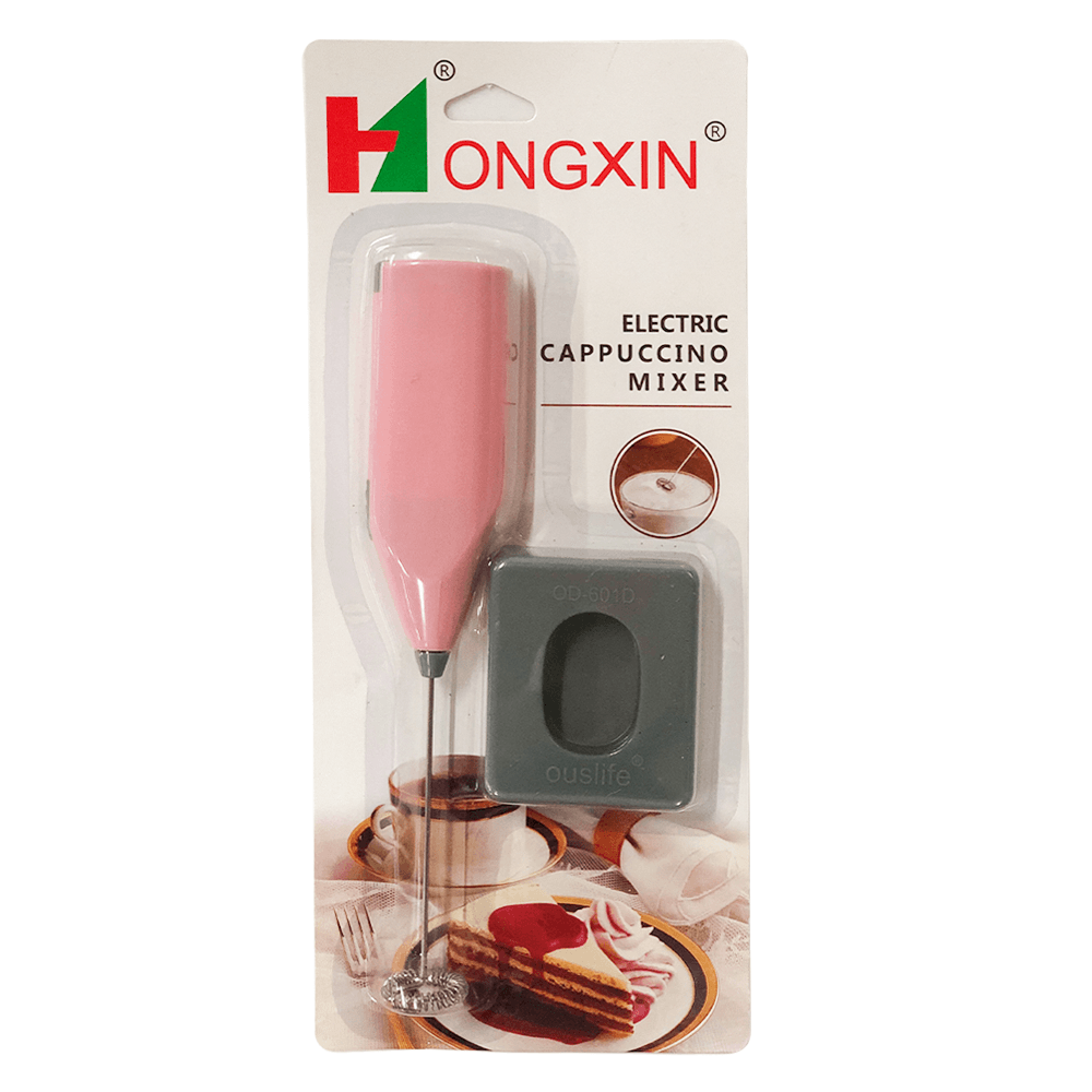 Picture of HONGXIN Portable Electric Stainless Steel Cappuccino Mixer Milk Foam Maker Whisk Coffee Eggs Chocolate