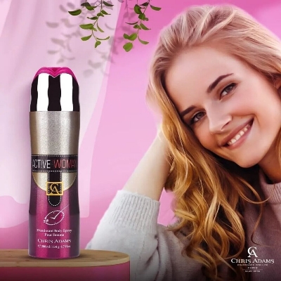 Picture of Chris Adams Active Woman Deodorant Body Spray for Women 200ml