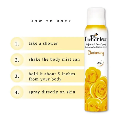 Picture of nchanteur Perfumed Deodorant Body Spray 150ml