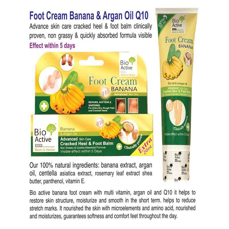 Picture of BANANA & ARGAN OIL CRACKED HEEL & FOOT BALM 30ML