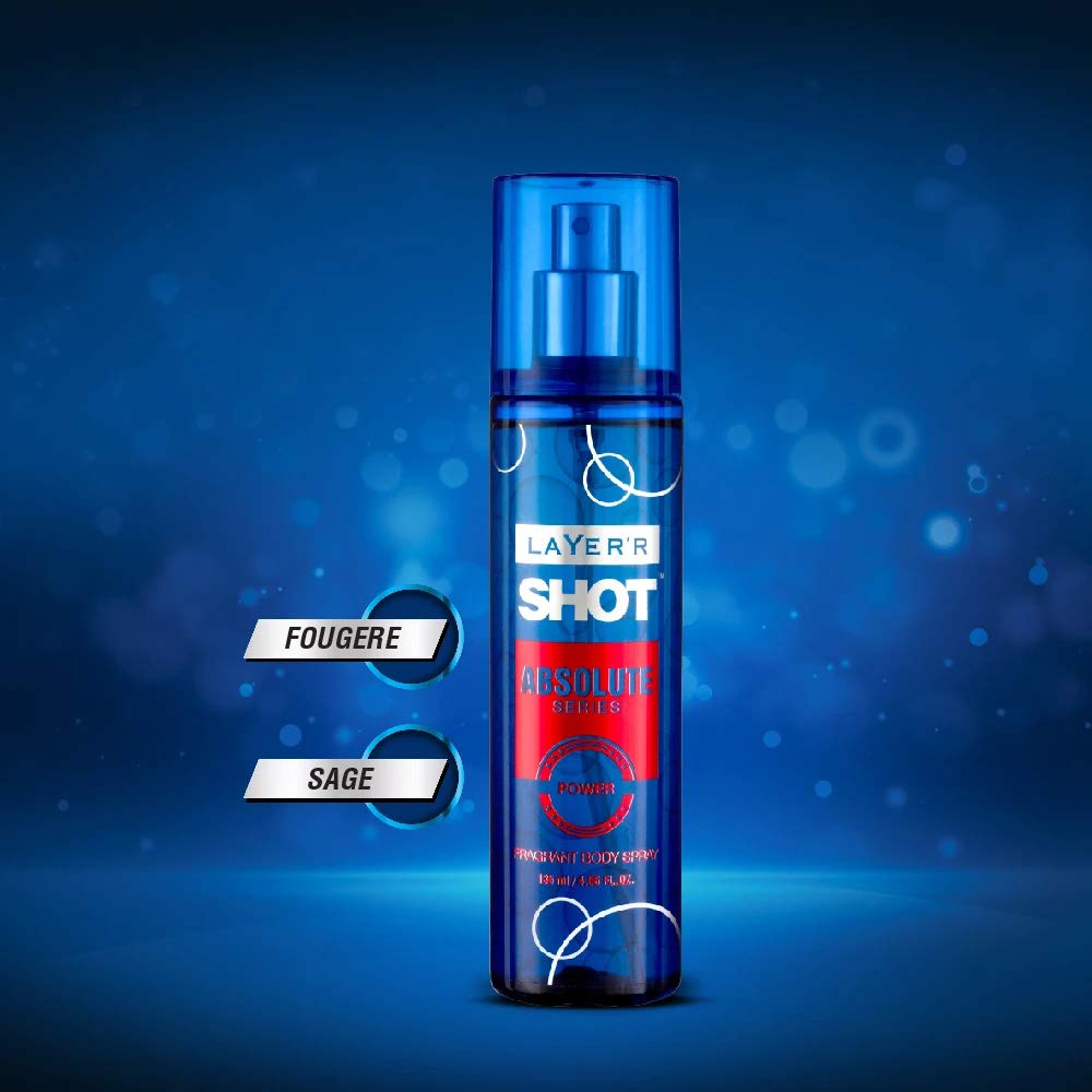 Picture of Layer'r Shot Absolute  Body Spray for Men 135ml