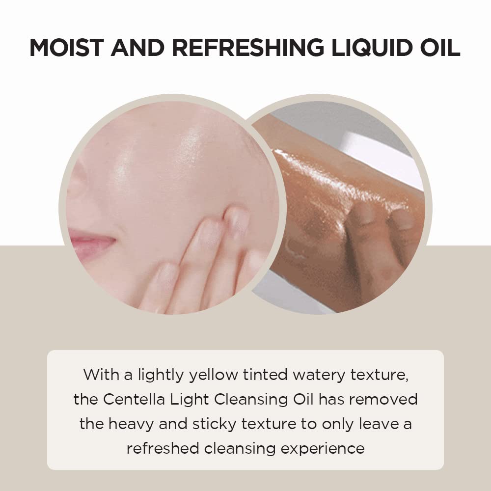 Picture of SKIN1004 Madagascar Centella Light Cleansing Oil 6.76 fl.oz, 200ml | Gentle Oil Cleanser for Face, Korean Facial Cleanser, Double Cleansing