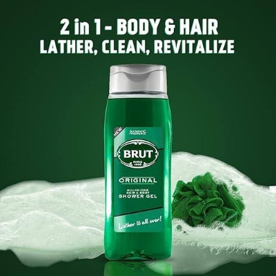 Picture of Brut Original All-In-One Hair & Body Shower Gel 500ml