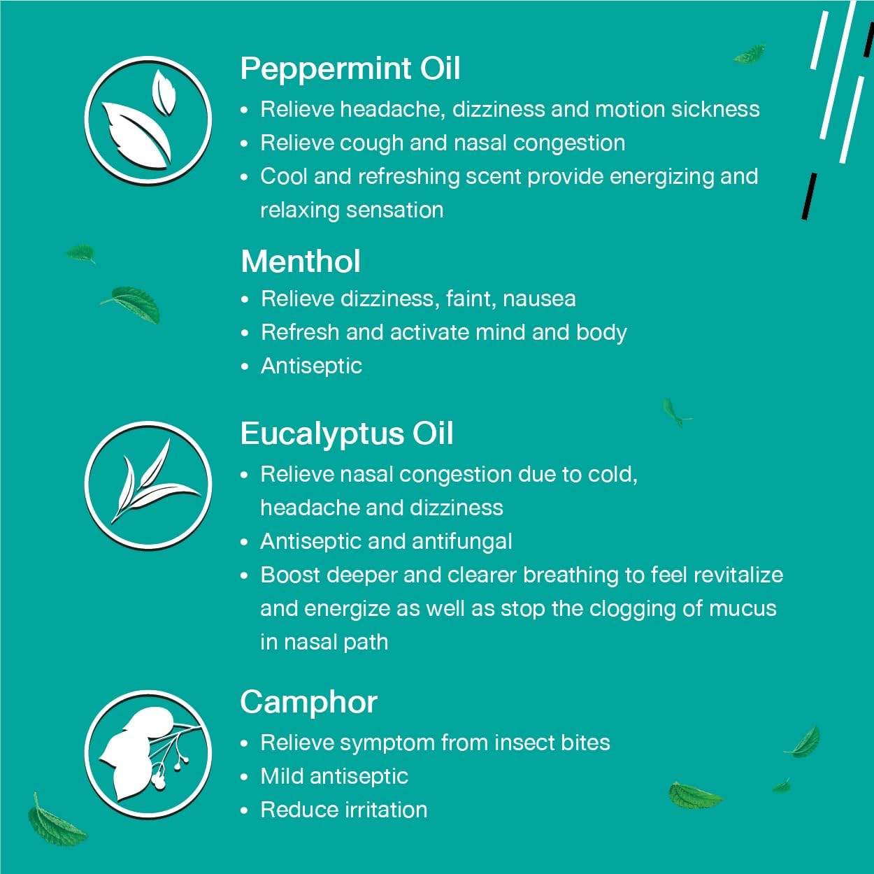Picture of Peppermint Field Nasal Menthol Inhaler Thailand, Natural Aromatherapy Nasal Inhaler Essential Oil Diffuser, Air Relief, Respiratory Wellness