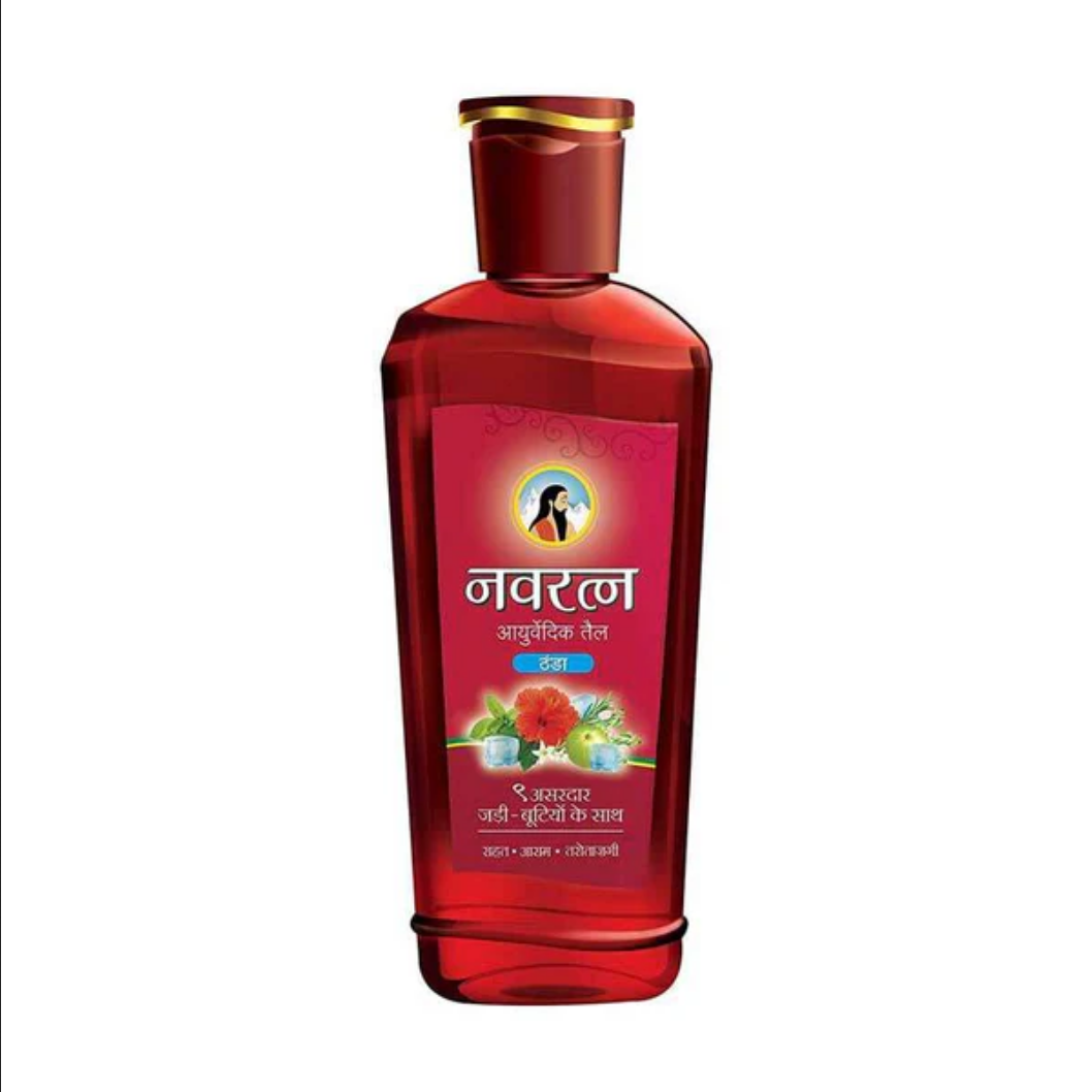 Picture of Navratna Ayurvedic Cool Hair Oil with 9 Active Herbal Ingredients 90 ml
