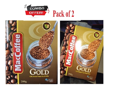 Picture of (Pack of 2 ) Maccoffee Gold Box 200 Gm - Coffee