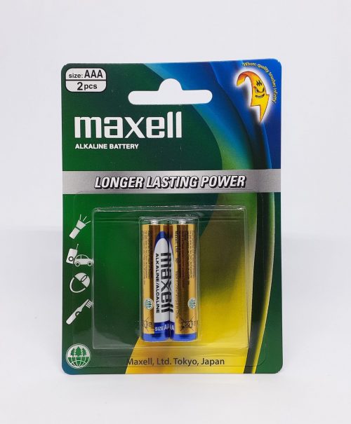 Picture of (2 Pcs) Maxell AAA LR03(GD)2B 1.5V Alkaline Batteries
