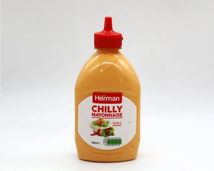 Picture of 1 Pcs Herman Creamy Garlic and chilli Mayonnaise 500ml