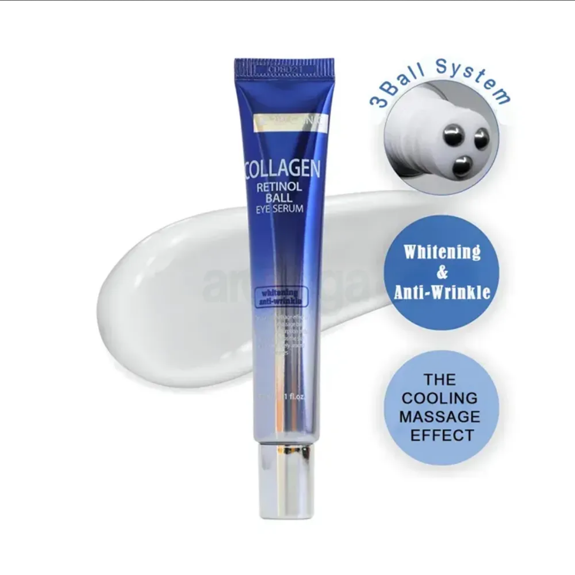 Picture of 3W Clinic Collagen Retinol Ball Whitening and Anti Wrinkle Eye Serum