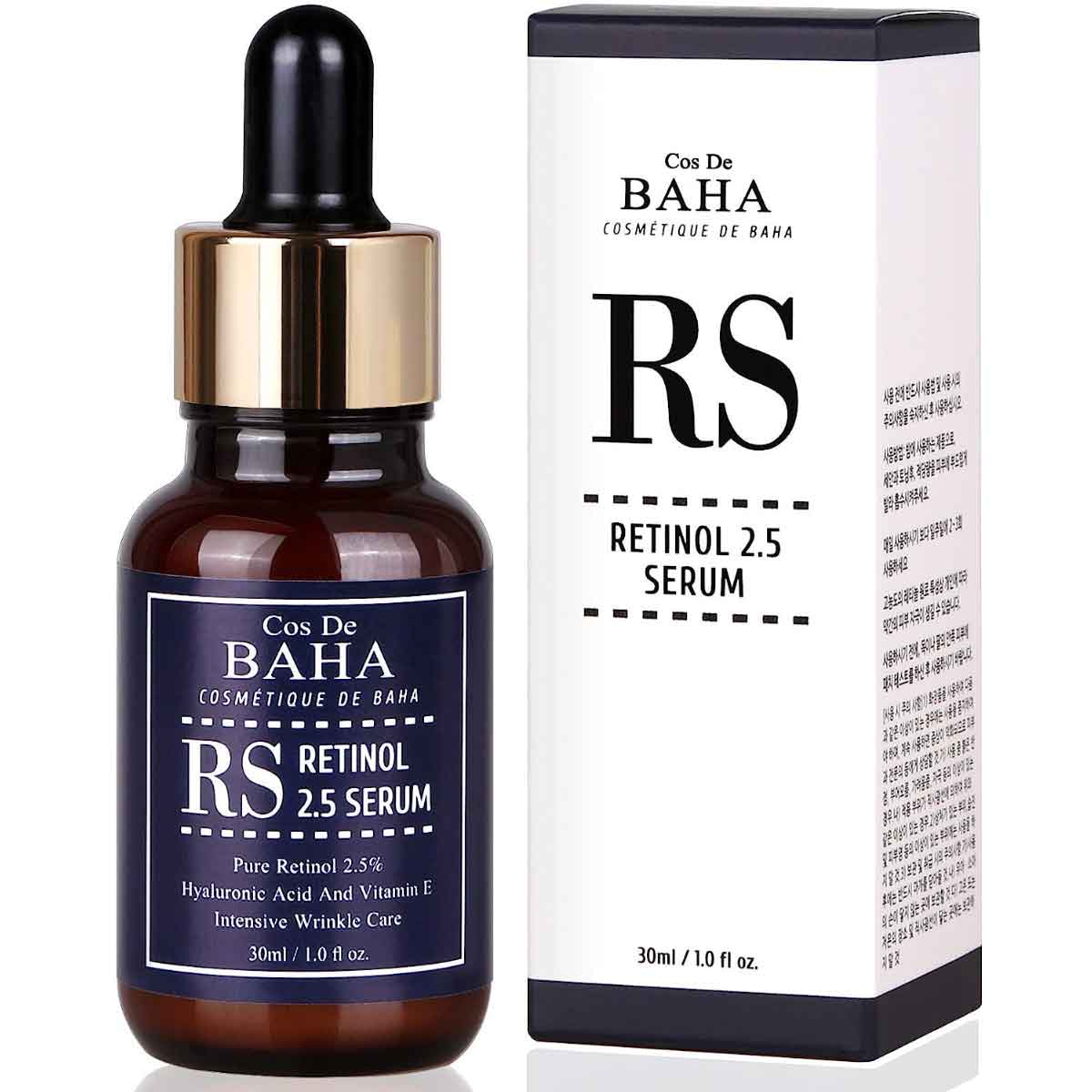 Picture of Cos De Baha Retinol 2.5% Facial Serum with Vitamin E 30ml (RS)