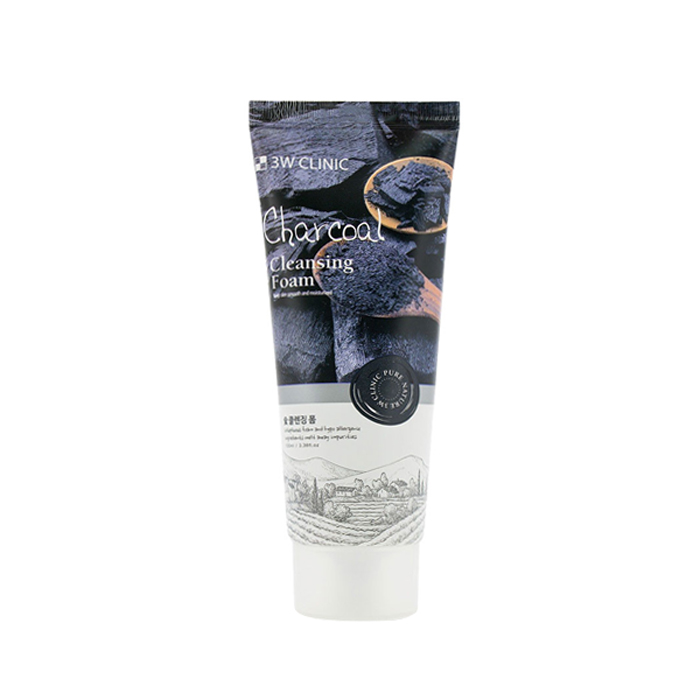 Picture of 3W Clinic Charcoal Cleansing Foam (100ml)