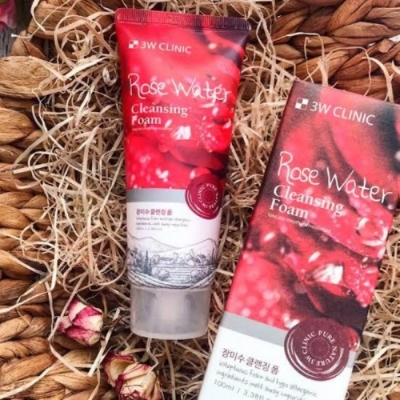 Picture of 3W Clinic Rose Cleansing Foam (100ml)