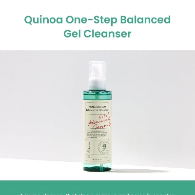 Picture of AXIS-Y Quinoa One Step Balanced Gel Cleanser with Quinoa, Centella Asiatica & Herbal Complex | Daily Mild Face Cleanser for All Skin Type | Vegan & Cruelty-Free Korean Skin Care | 180ml