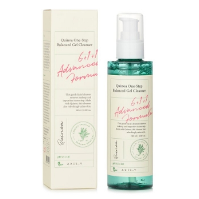 Picture of AXIS-Y Quinoa One Step Balanced Gel Cleanser with Quinoa, Centella Asiatica & Herbal Complex | Daily Mild Face Cleanser for All Skin Type | Vegan & Cruelty-Free Korean Skin Care | 180ml