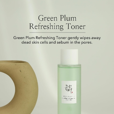 Picture of Beauty of Joseon Green Plum AHA BHA Toner Refreshing Facial Essence Moisturizer Mild Exfoliating Salicylic Acid for All Skin Types, Korean Skin Care for Men Women 150ml