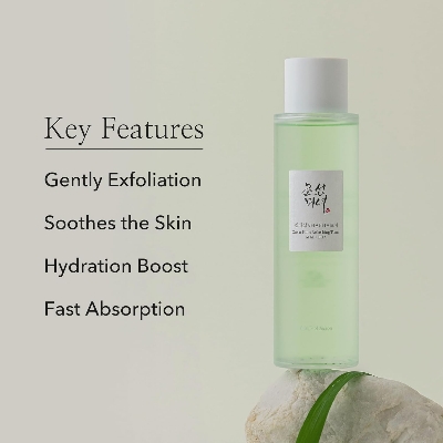 Picture of Beauty of Joseon Green Plum AHA BHA Toner Refreshing Facial Essence Moisturizer Mild Exfoliating Salicylic Acid for All Skin Types, Korean Skin Care for Men Women 150ml