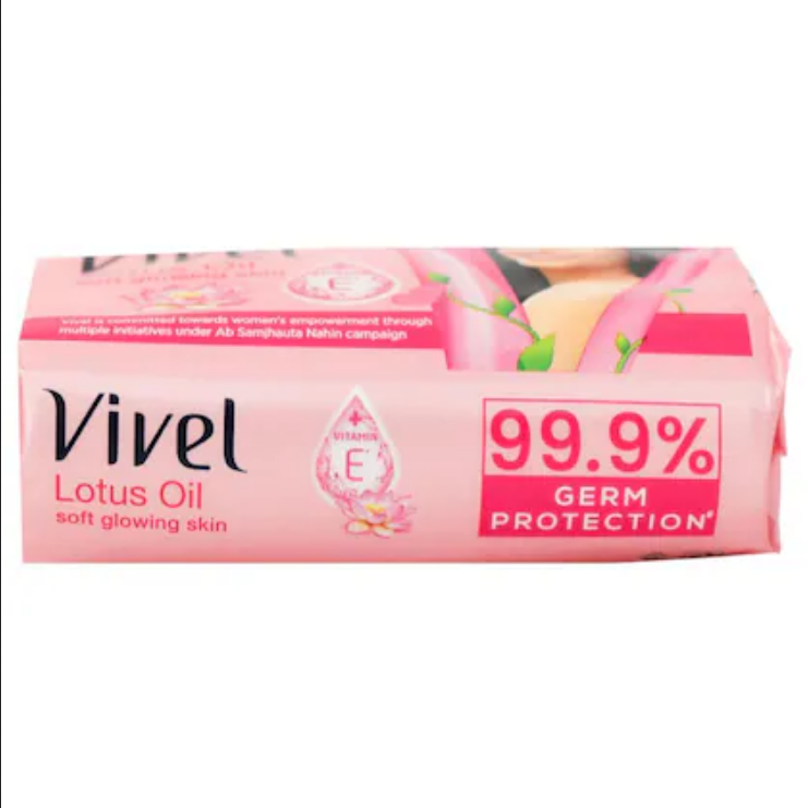 Picture of Vivel Lotus Oil Soft Glowing Skin Vitamin E Soap 100gm