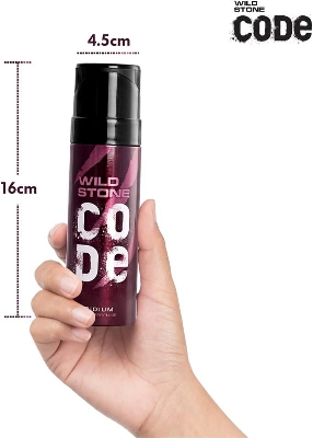 Picture of Wild Stone - Code Iridium No Gas Body Perfume For Men, Long Lasting Intense Fragrance - 120ml