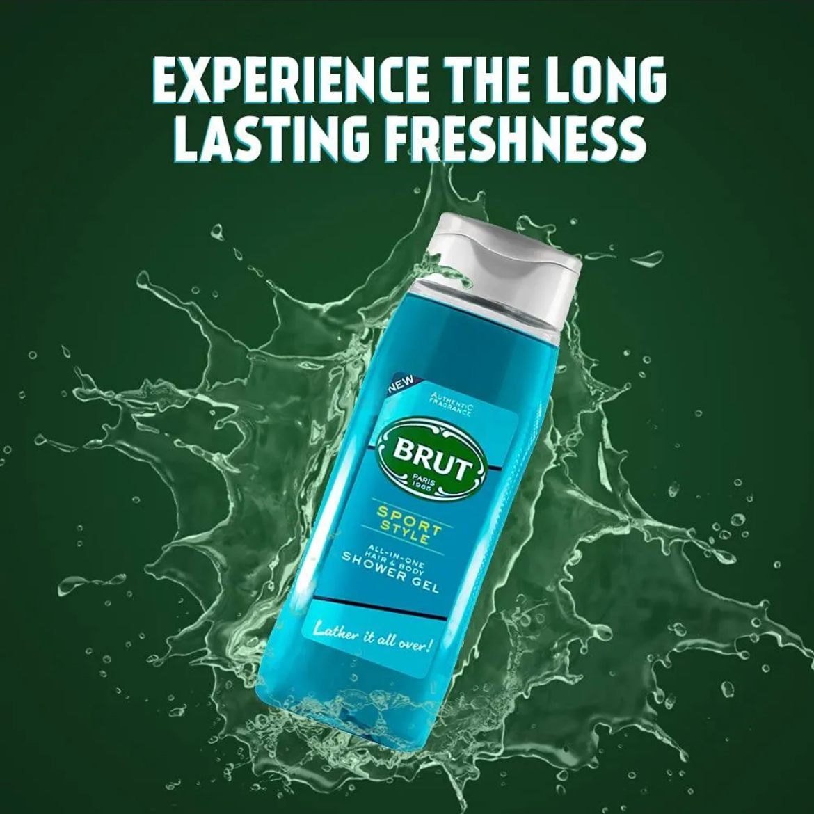 Picture of BRUT Sport Style All In One Hair & Body Shower Gel 500ml