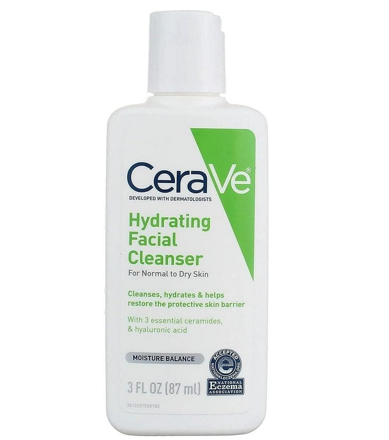 Picture of CeraVe, Hydrating Facial Cleanser, For Normal to Dry Skin, 3 fl oz (87 ml)