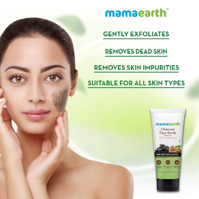 Picture of Mamaearth Charcoal Face Scrub (100gm)