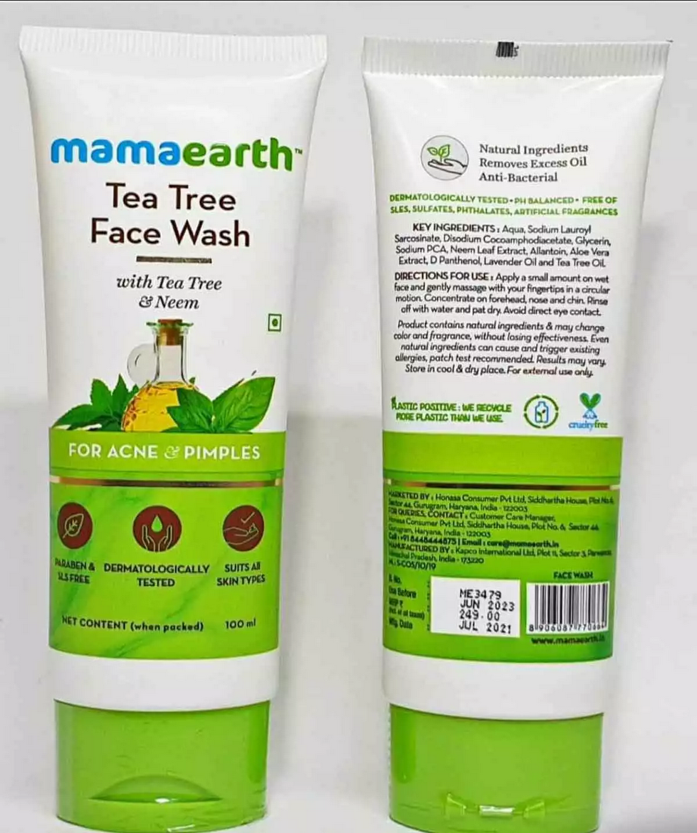 Picture of MamaEarth Tea Tree Face Wash-100ml