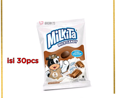 Picture of Milkita Permen Susu Melon Edisi Pokemon Premium Bag - Milk Candy 1 Bag (Isi 30Pcs) 4 Gram