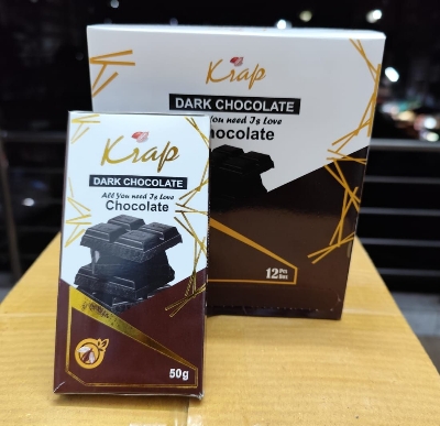 Picture of 12pcs Krap Dark Chocolate bar 50gm ( Pack of 12)