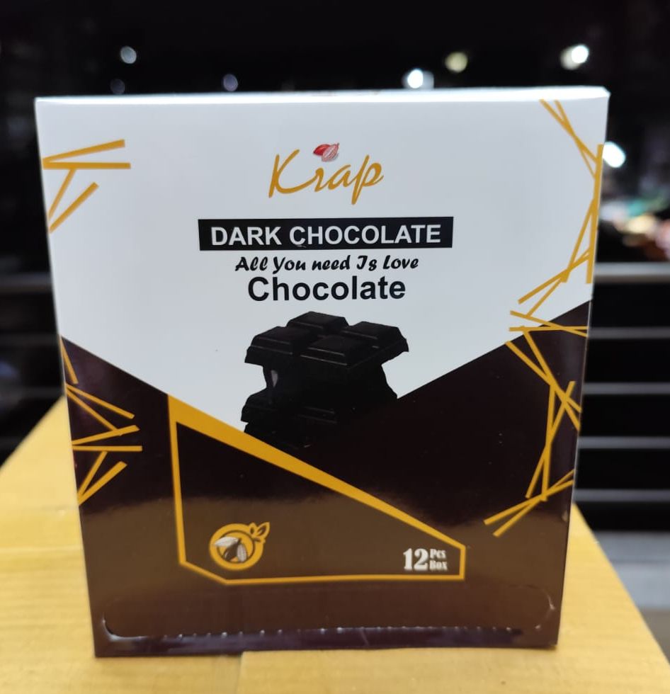 Picture of 12pcs Krap Dark Chocolate bar 50gm ( Pack of 12)