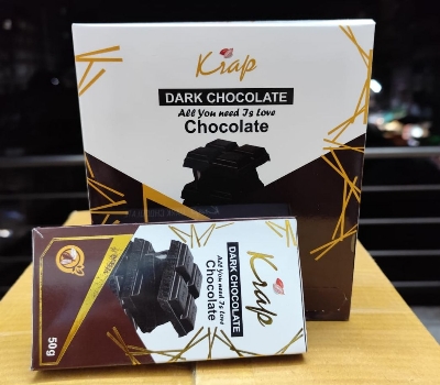 Picture of 12pcs Krap Dark Chocolate bar 50gm ( Pack of 12)