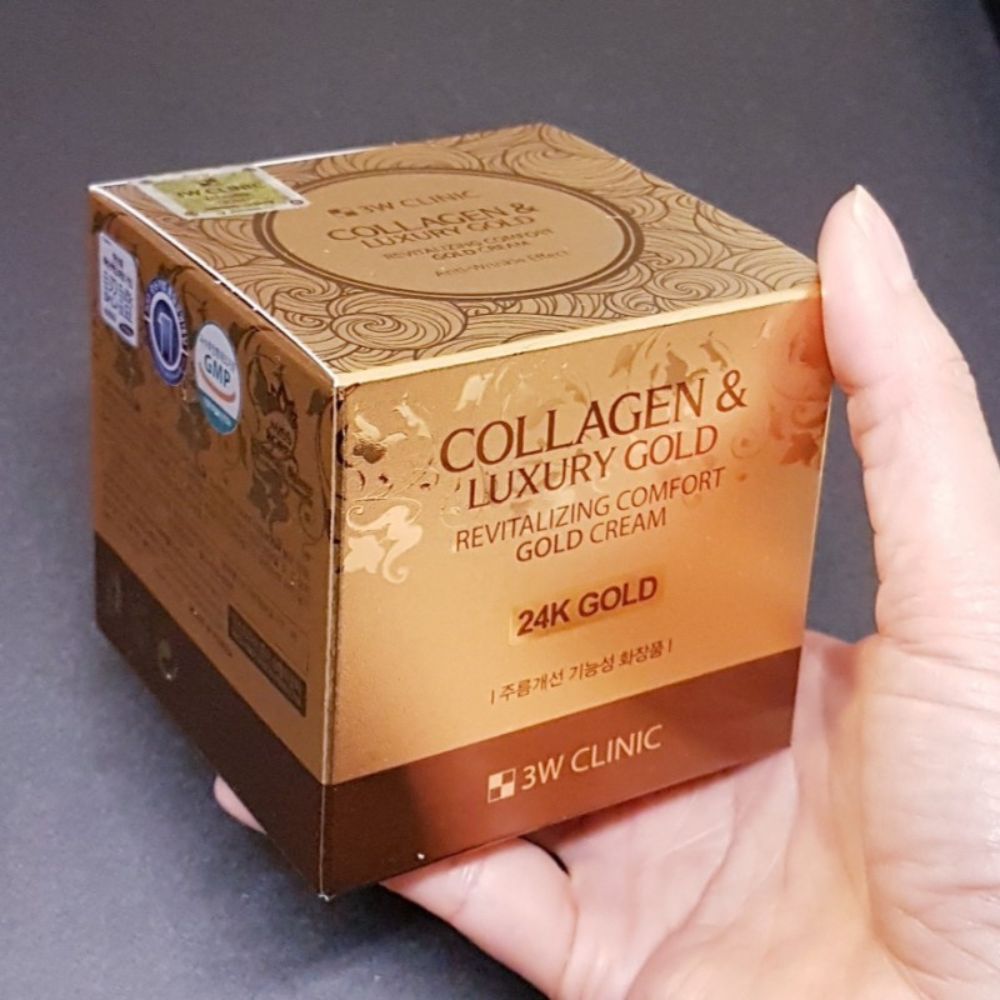 Picture of 3W CLINIC Collagen & Luxury Gold Revitalizing Comfort 24k Gold Cream-100g