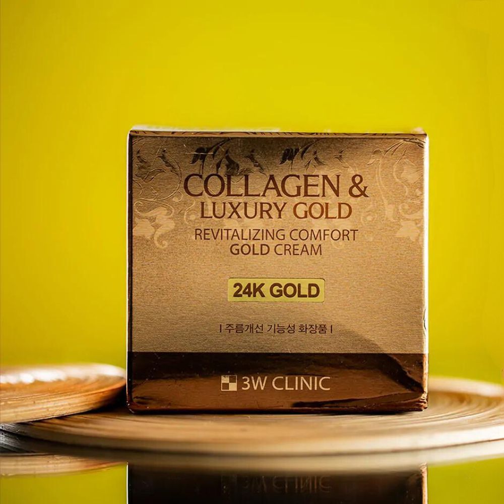 Picture of 3W CLINIC Collagen & Luxury Gold Revitalizing Comfort 24k Gold Cream-100g