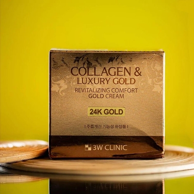 Picture of 3W CLINIC Collagen & Luxury Gold Revitalizing Comfort 24k Gold Cream-100g