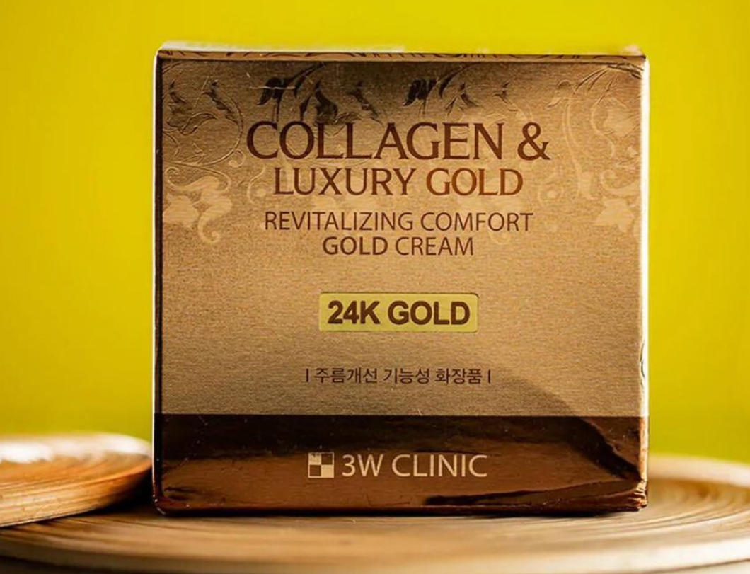 Picture of 3W CLINIC Collagen & Luxury Gold Revitalizing Comfort 24k Gold Cream-100g