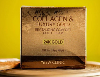 Picture of 3W CLINIC Collagen & Luxury Gold Revitalizing Comfort 24k Gold Cream-100g