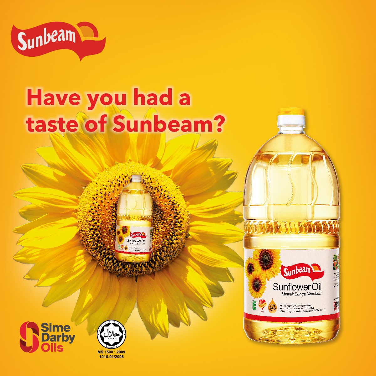 Picture of Sunbeam Sunflower Oil 2 litre