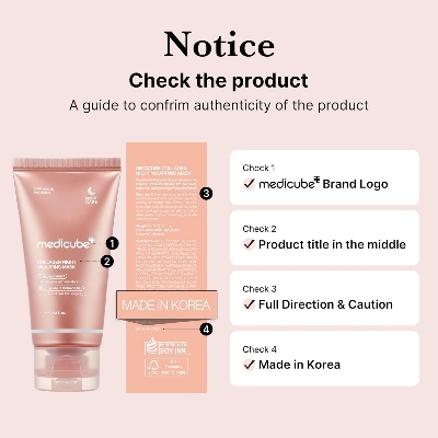 Picture of medicube Collagen Overnight Wrapping Peel Off Facial Mask Pack 75ml